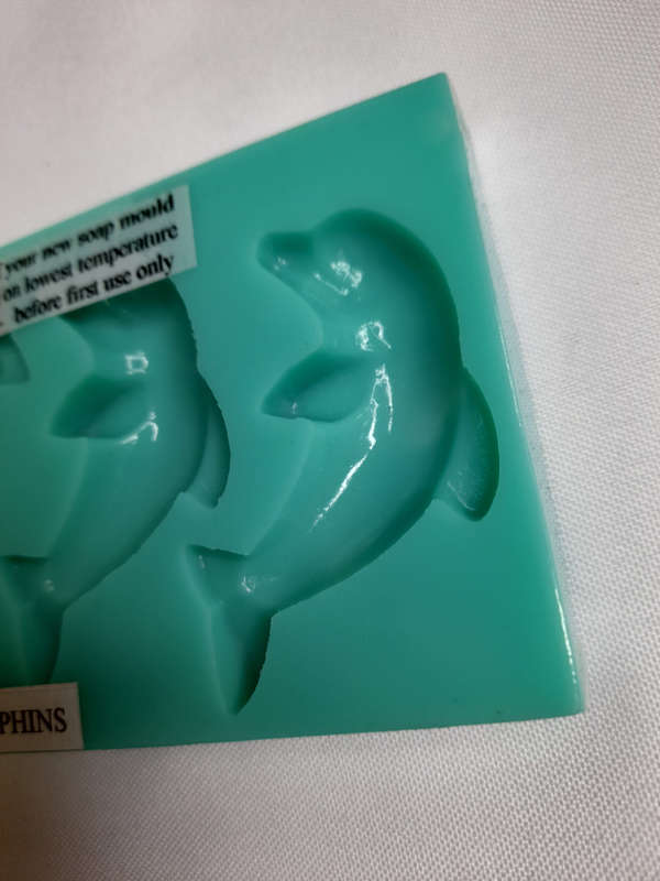 3 Cavity Dolphin Silicone Mould - 20g