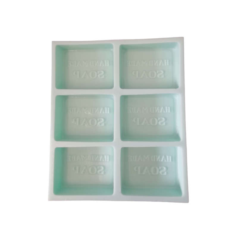 6 Cavity Hand Made Silicone Soap Mould