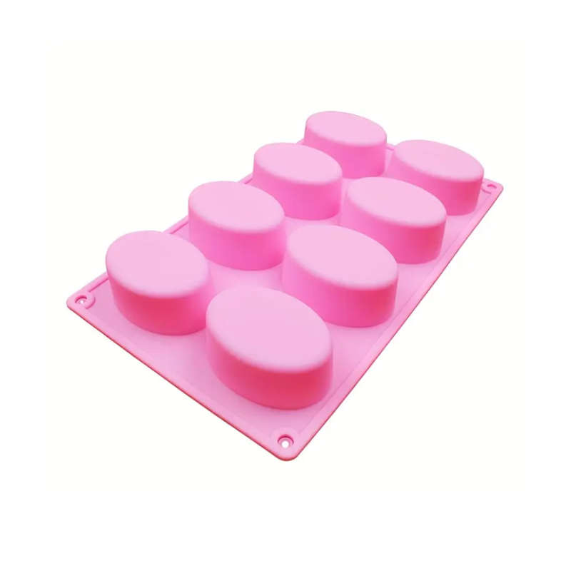 Silicone Oval Mould - 8 Cavity