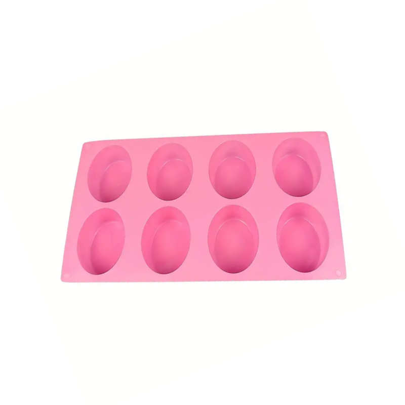 Silicone Oval Mould - 8 Cavity