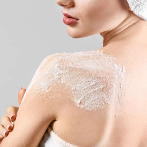 Cream Body Scrub Fragrance Free (White) - 1kg
