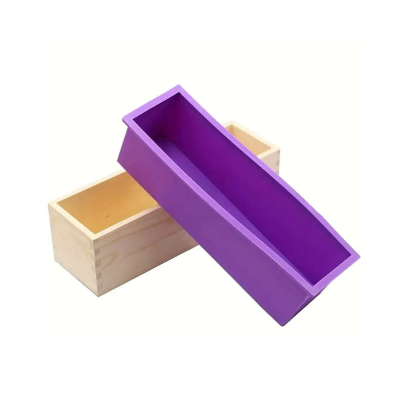 Silicone Loaf Mould In Wooden Box