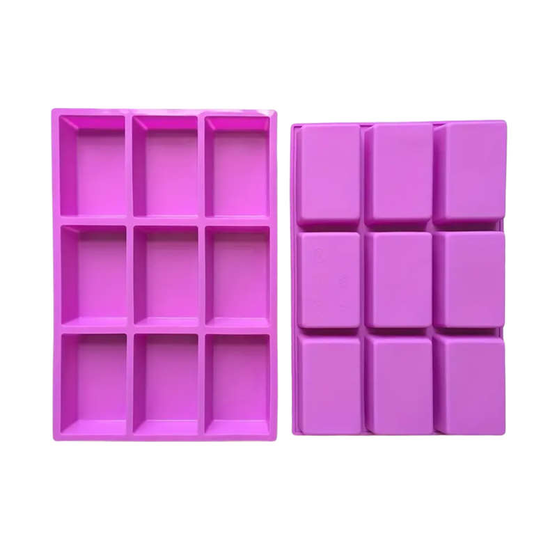 9 Cavity Rectangle Soap Mould