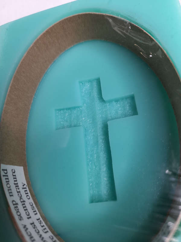 Rustic Cross Silicone Soap Mould