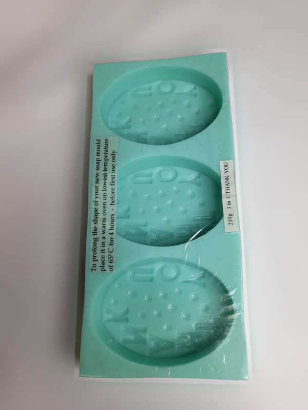 3 in 1 Thank you Silicone Soap Mould