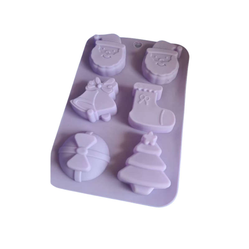 6 Cavity Christmas Themed Silicone Mould