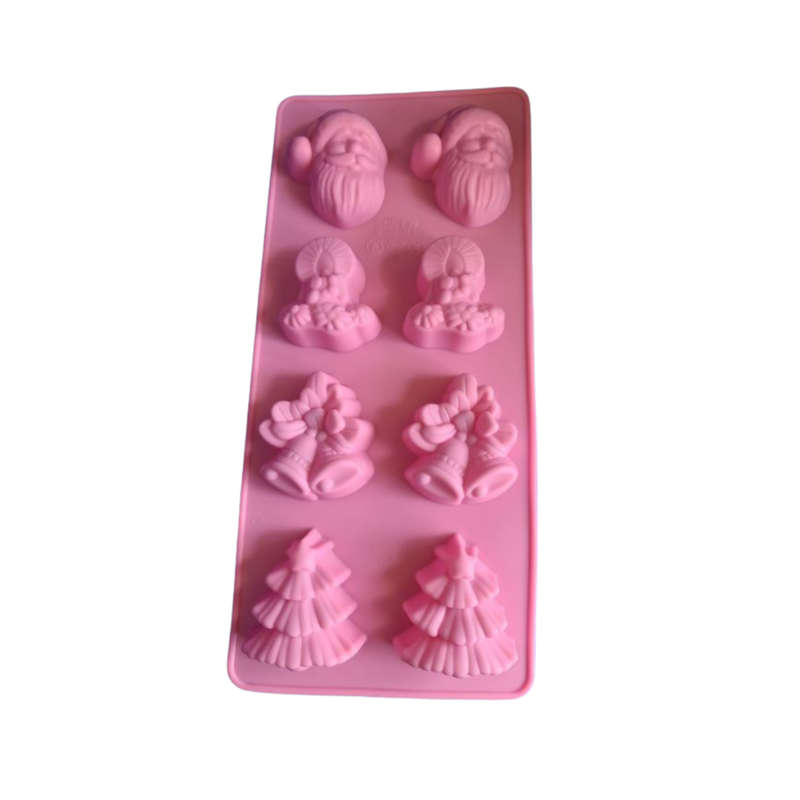 8 Cavity Christmas Silicone Mould
