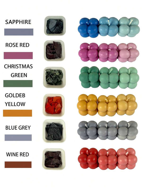 Candle Dye Chips - 6 Colour Set