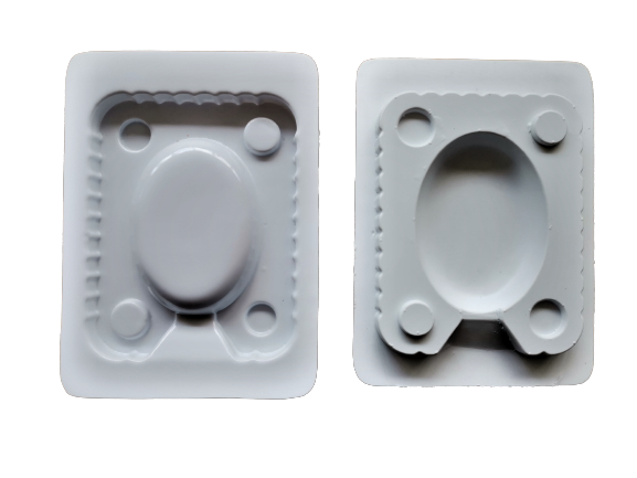 FWS302 3-D Oval Plain Mould - 140g - PVC
