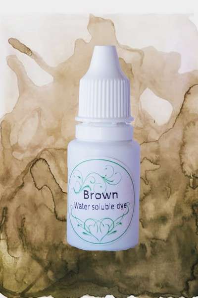 Brown Water Soluble Dye - 15ml
