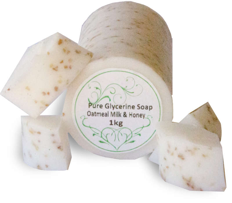 Glycerine Melt and Pour Soap - Oatmeal Milk and Honey - 1kg