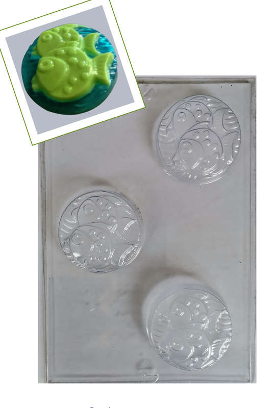 SB03 - Guest Soap Fish Mould - 50g - PVC