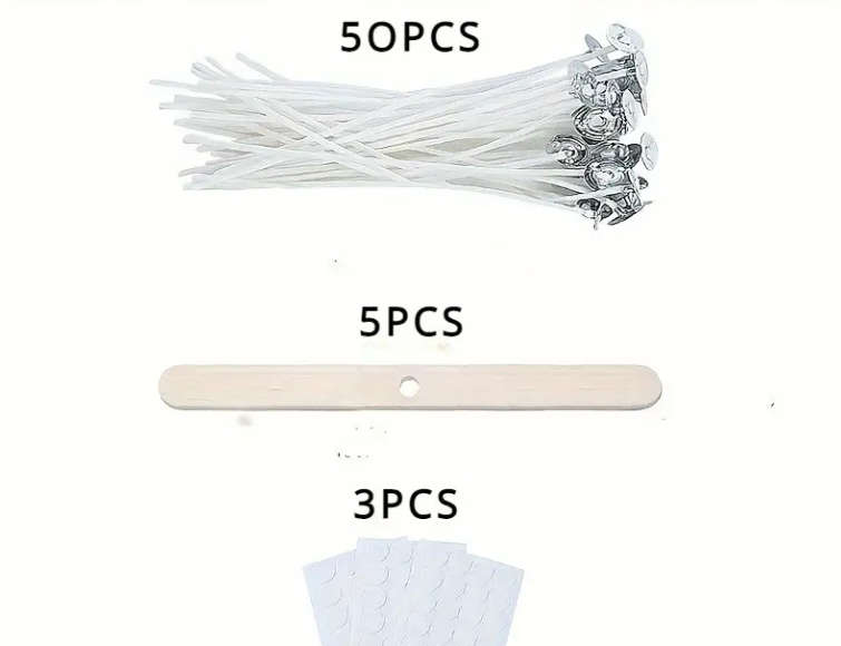 Pre-Waxed Candle Wick Set - 58pcs