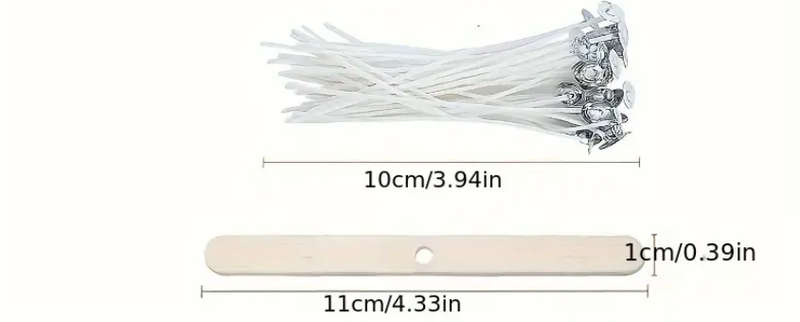 Pre-Waxed Candle Wick Set - 58pcs