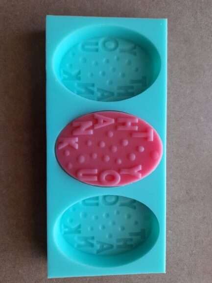 3 in 1 Thank you Silicone Soap Mould