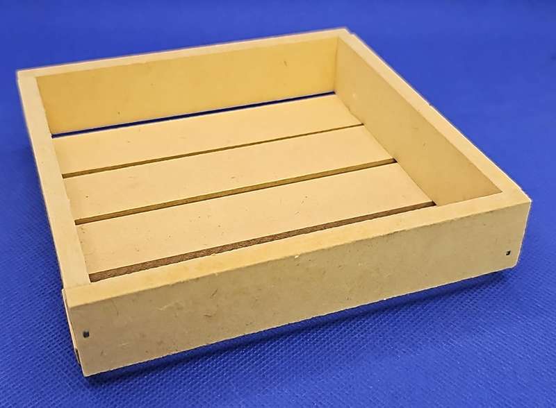 Wooden Crate - 13x13x3.3cm