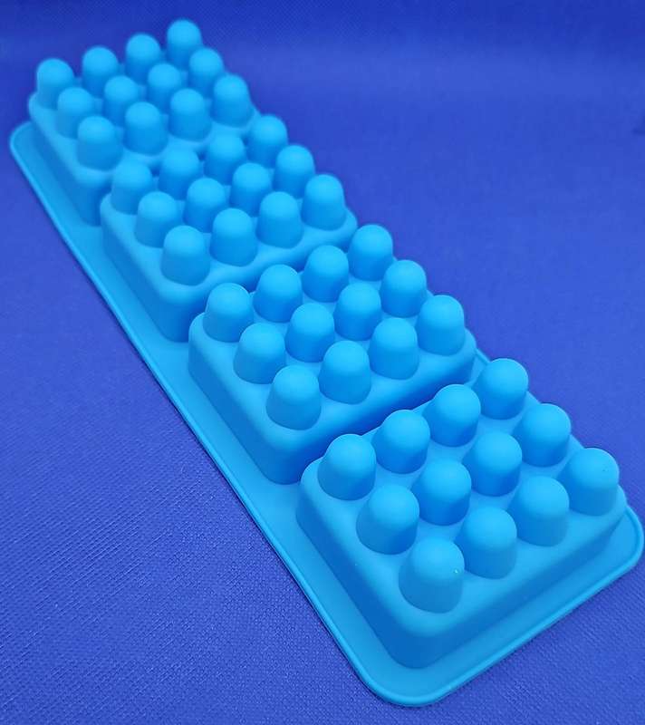 4 Cavity Rectangular Massage Bar Mould