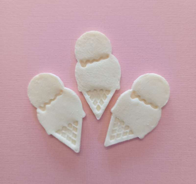 Soap Embed - Ice Cream (Blank) - 14pc