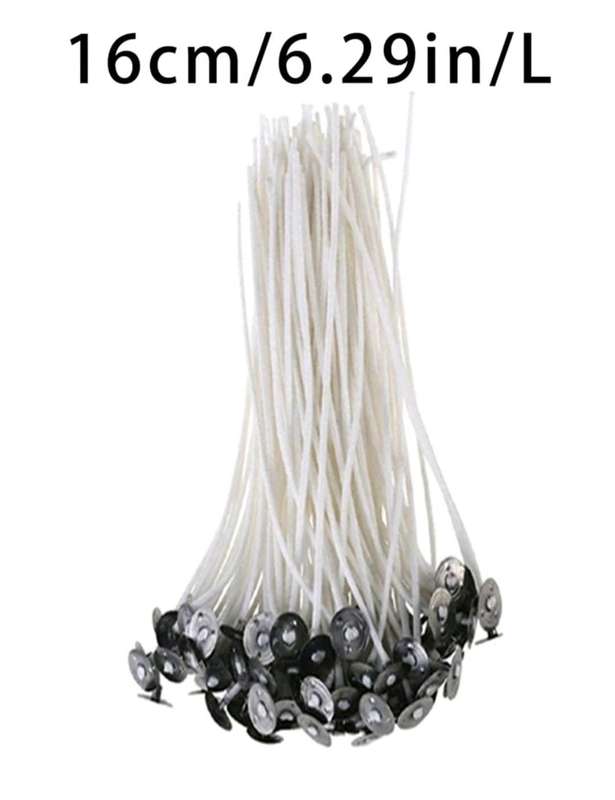 Pre-Waxed Wick in Sustainer - 50pcs