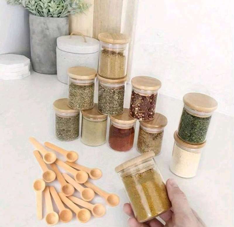 Wooden Measuring Spoons - 10pcs