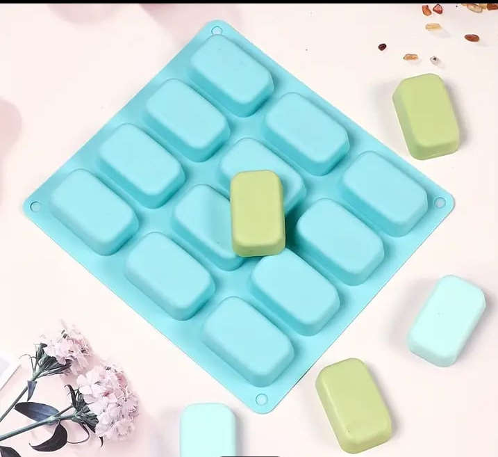 12 Cavity Rectangle Silicone Mould