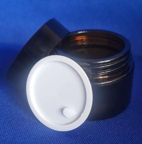 Amber Glass Jar (with Cap and Shive) - 50ml