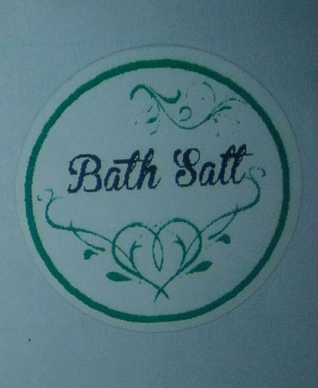 50pcs - Green Collection 3cm Waterproof - Bath Salt Stickers