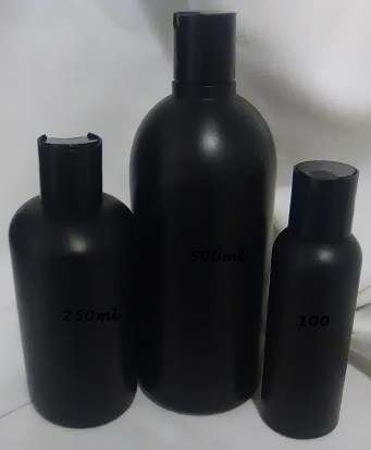 Boston Bottle with Disc Top (Black) - 500ml Short