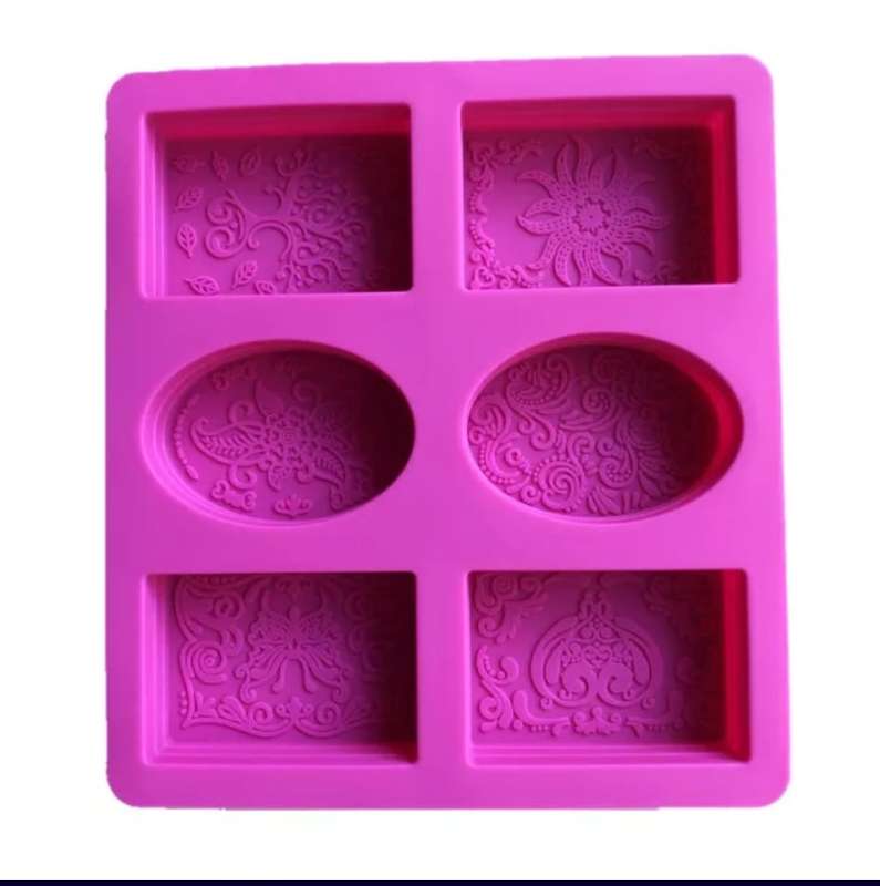 6 in 1 Broderie Franceise Silicone Mould