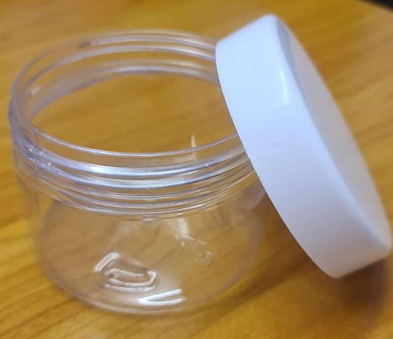 Clear Jar with White Lid - 250ml