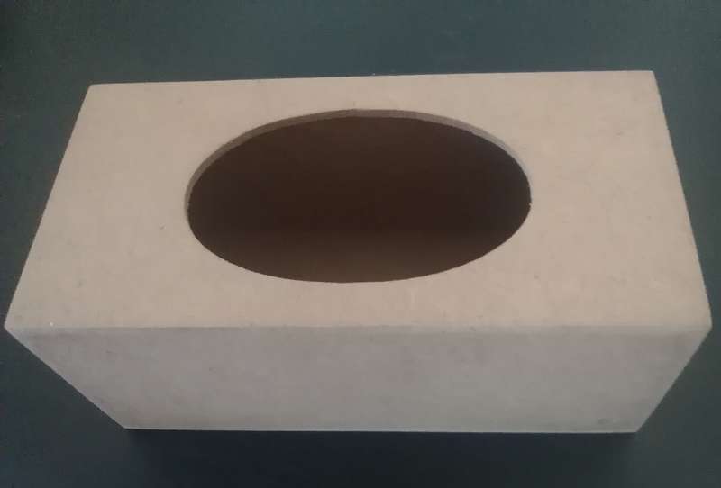 Wood Cotton wool holder 180x90x70mm 001232