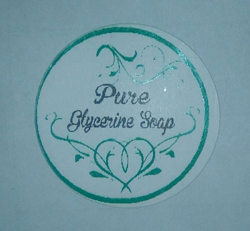 50pcs - Green Collection 3cm Waterproof - Pure Glycerine Soap Stickers