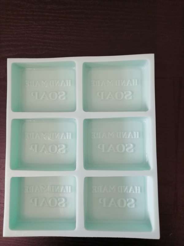 6 Cavity Hand Made silicone Soap Mould