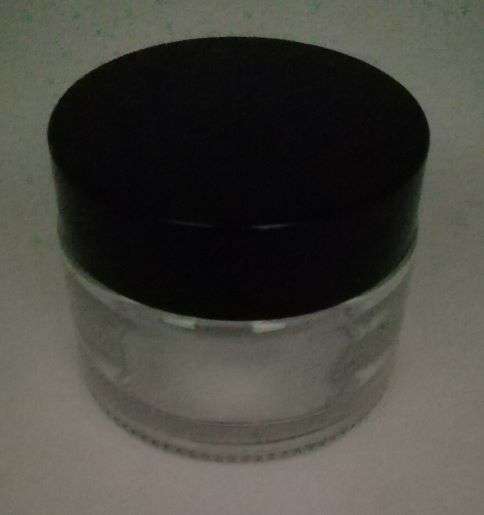Glass Cosmetic Jar with Black Lid - 50ml