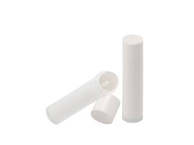 10pcs Lip Balm Tube with Cap (White)