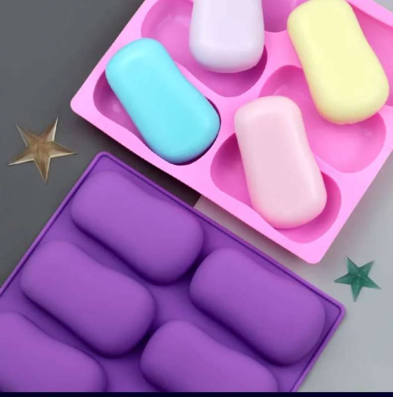 Oval Silicone Soap Mould - 80grams