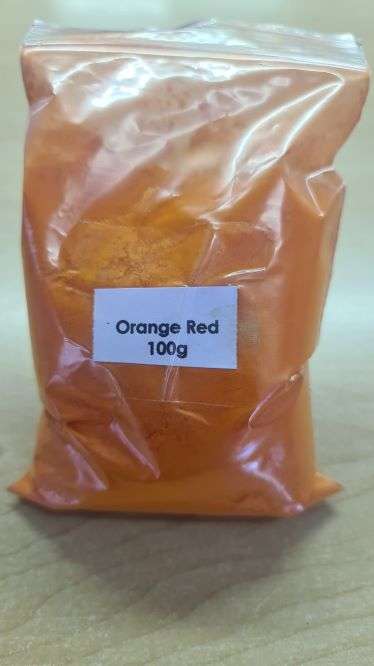 Orange Red Pearlescent Mica - 100g
