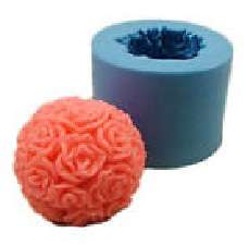 Rose Sphere Ball Silicone Mould