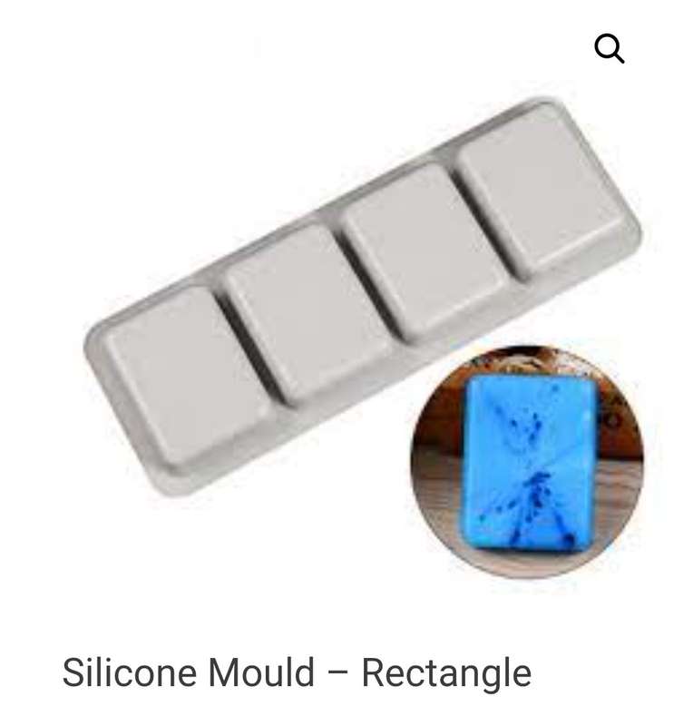 Silicone Mould Rectangle 4 Cavity (P&T)