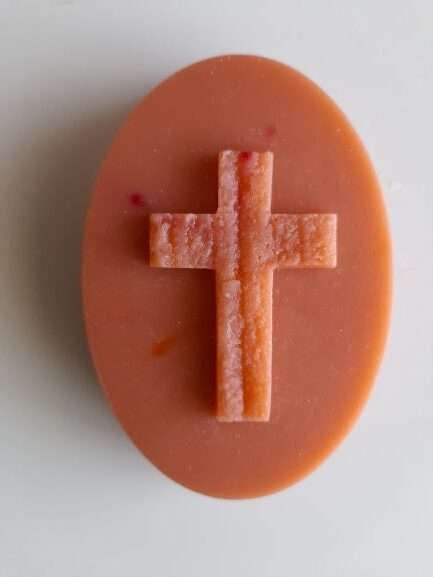 Rustic Cross Silicone Soap Mould