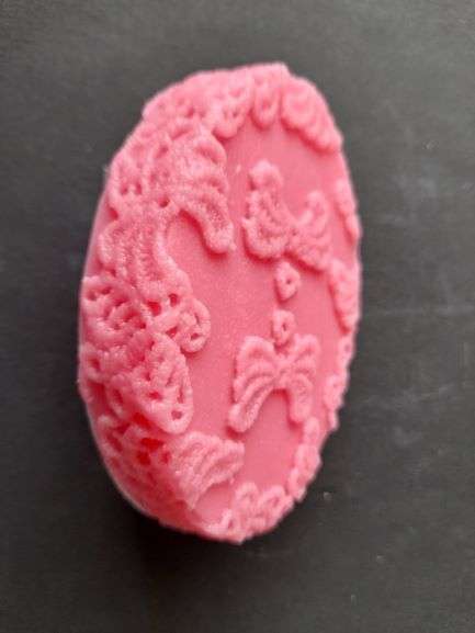 Silicone Soap Mould - Oval Lace