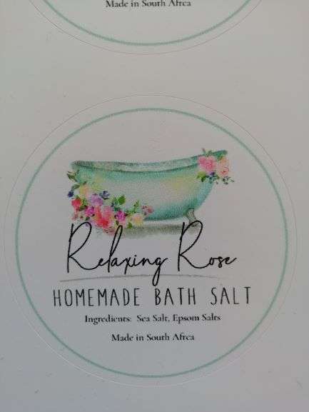 15pcs - Vinyl Stickers -  Relaxing Bath Salt
