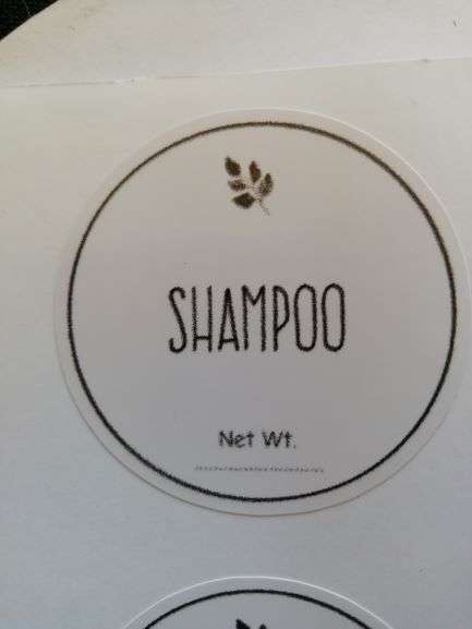 20pcs - Vinyl Stickers - Shampoo