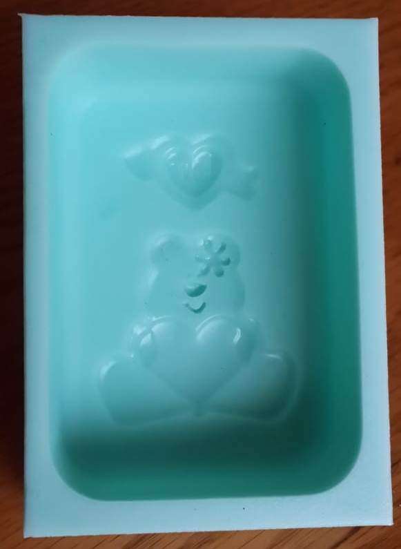Teddy Heart Silicone Mould