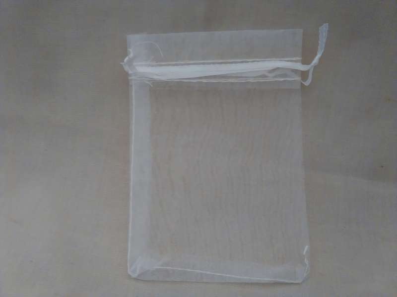 White Organza Bags - 10pcs