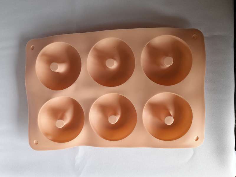 6 Cavity Donut Silicone Mould - Plain