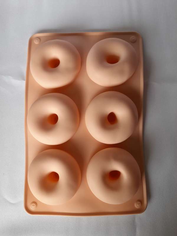 6 Cavity Donut Silicone Mould - Plain