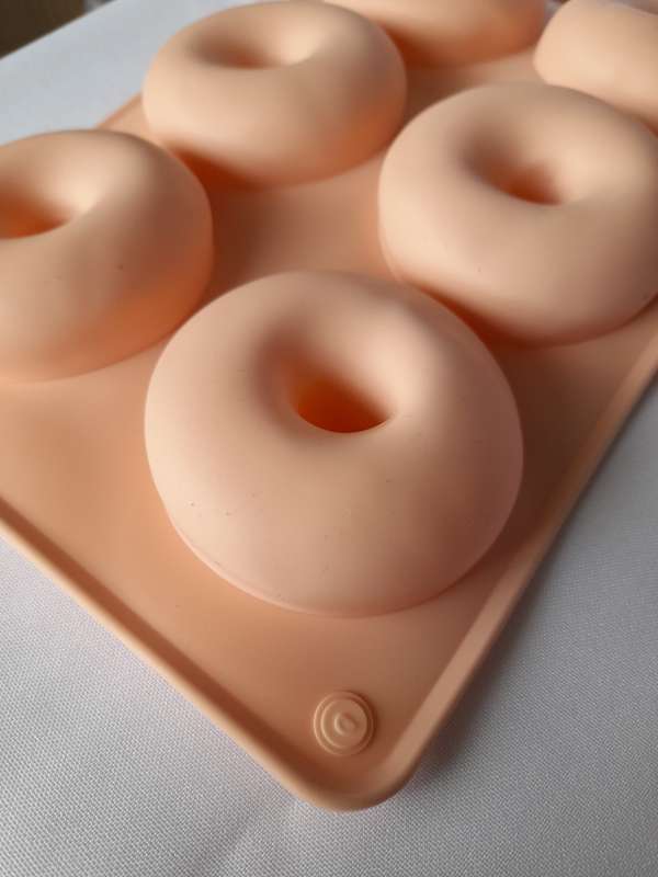 6 Cavity Donut Silicone Mould - Plain
