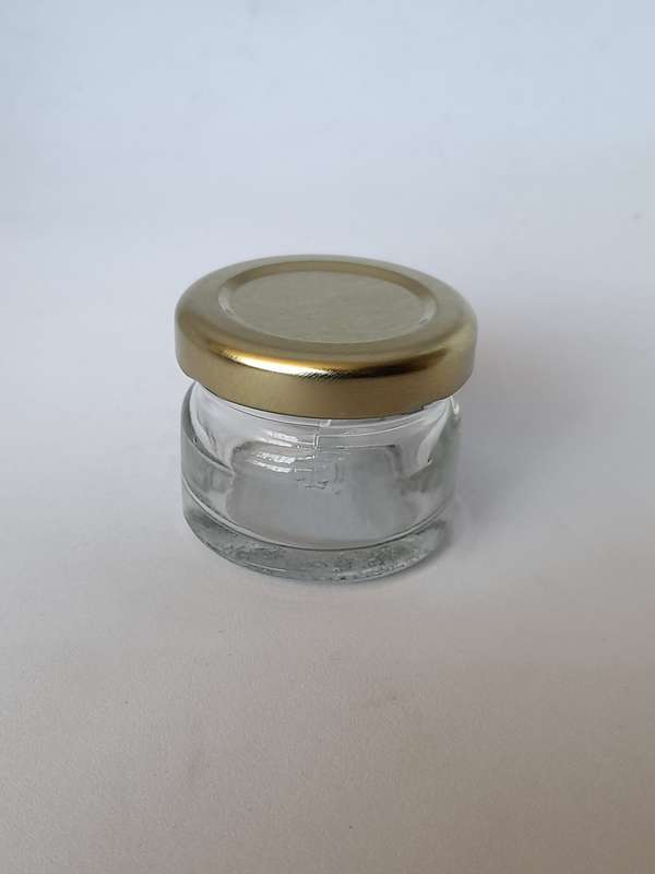 Mini Glass Jar with Gold Lid - 28ml