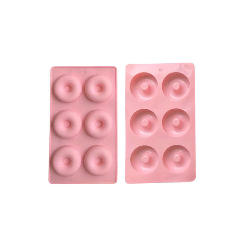 6 Cavity Donut Silicone Mould - Plain
